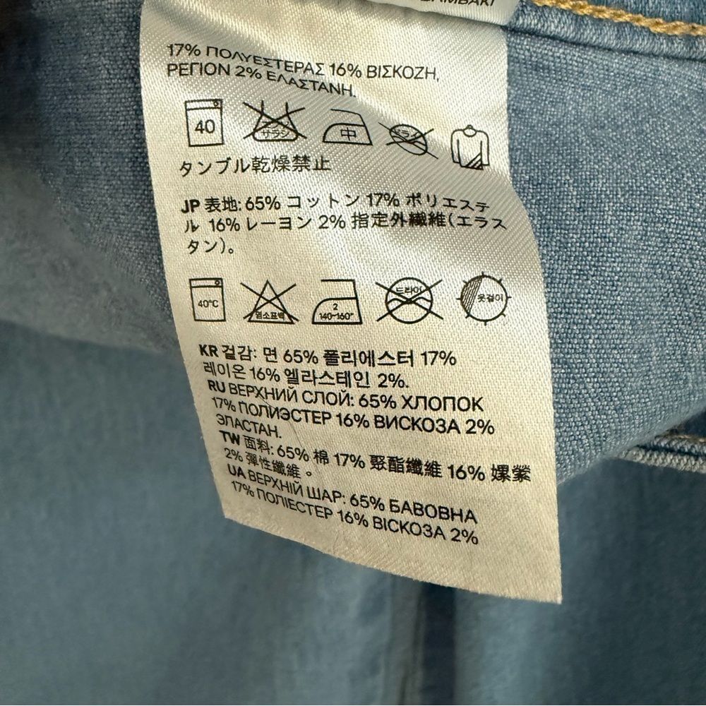 Divided H & M Super Skinny Regular Waist Ankle Blue Skinny Jeans Modern Fit - Picture 9 of 10